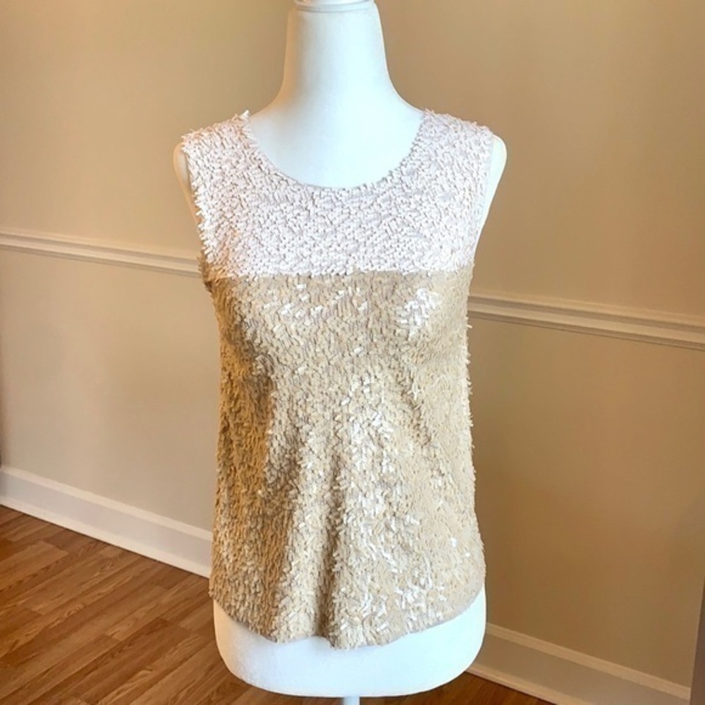 J.CREW Sequins Colorblock Tank Top XS